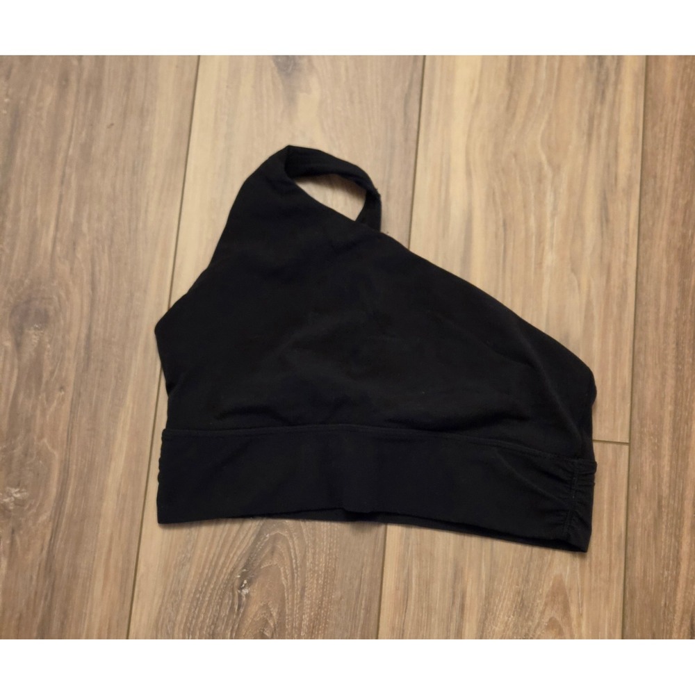 Athleta Align Asymmetrical Bra Women's Size Small Black